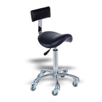 Dennis III Saddle Stool With Back Support